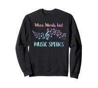 Quand les mots manquent, la musique parle : musicien Sweatshirt