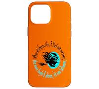 Quand Les sorcières Font de l'équitation à l'approche d'halloween Aqua Text Coque pour iPhone 16 Pro Max