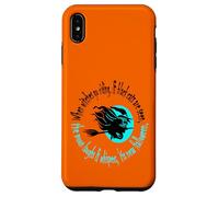 Quand Les sorcières Font de l'équitation à l'approche d'halloween Aqua Text Coque pour iPhone XS Max