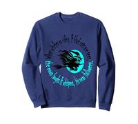 Quand Les sorcières Font de l'équitation à l'approche d'halloween Aqua Text Sweatshirt
