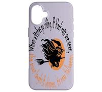 Quand Les sorcières Font de l'équitation, C'est à l'approche d'halloween Coque pour iPhone 16 Plus