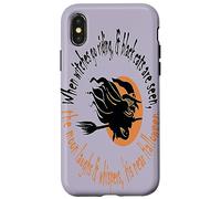 Quand Les sorcières Font de l'équitation, C'est à l'approche d'halloween Coque pour iPhone X/XS
