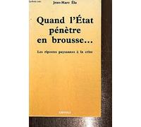 Quand l'Etat pénètre en brousse : Les ripostes paysannes à la crise