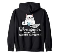 Quand l'injustice Devient Loi, la résistance Devient obligatoire Sweat à Capuche
