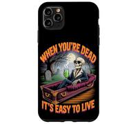 Quand on est Mort, il est Facile de Vivre | Halloween philosophique Coque pour iPhone 11 Pro Max
