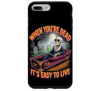 Quand on est Mort, il est Facile de Vivre | Halloween philosophique Coque pour iPhone 7 Plus/8 Plus
