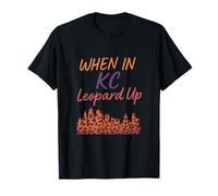 Quand on Joue à KC Leopard Up Kansas City Leopard Pattern T-Shirt
