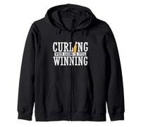 Quand on perd, on gagne Quand même au Curling Sweat à Capuche