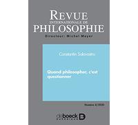 Quand philosopher, c'est questionner