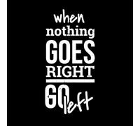 quand rien ne va bien citations de motivation Stickers gravés 54.4x115.2cm Fourni avec un kit de film de transfert Blanc