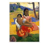 Quand te maries-tu ? Poster de Paul Gauguin 60 x 80 cm Tableaux Décoration murale