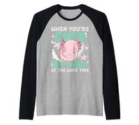 Quand tu es mignon mais bizarre à la fois Axolotl Manche Raglan