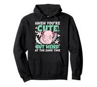 Quand tu es mignon mais bizarre à la fois Axolotl Sweat à Capuche
