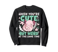 Quand tu es mignon mais bizarre à la fois Axolotl Sweatshirt
