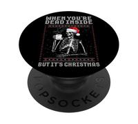 Quand tu ES Mort à l'intérieur mais Que C'est Noël PopSockets PopGrip Adhésif