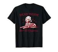 Quand tu ES Mort à l'intérieur mais Que C'est Noël, Un père Noël Effrayant T-Shirt