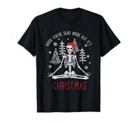 Quand tu ES Mort à l'intérieur mais Que C'est Noël, Un père Noël Effrayant T-Shirt