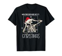 Quand tu ES Mort à l'intérieur mais Que C'est Noël, Un père Noël Effrayant T-Shirt