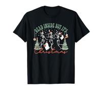Quand tu ES Mort à l'intérieur mais Que C'est Noël, Un père Noël Effrayant T-Shirt