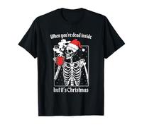 Quand tu ES Mort à l'intérieur mais Que C'est Noël, Un père Noël Effrayant T-Shirt
