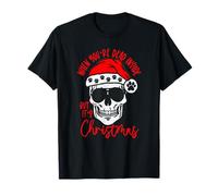 Quand tu ES Mort à l'intérieur mais Que C'est Noël, Un père Noël Effrayant T-Shirt
