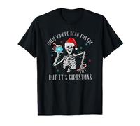 Quand tu ES Mort à l'intérieur mais Que C'est Noël, Un père Noël Effrayant T-Shirt