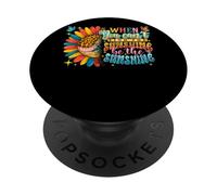Quand tu ne trouves Pas Le Soleil, sois Le Soleil PopSockets PopGrip Adhésif
