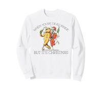 Quand TU SERAS Mort Dedans mais C'est NOËL Skeleton Meme Sweatshirt