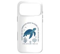 Quand tu traverses Les eaux Profondes Ésaïe 43:2 La Foi chrétienne Coque pour iPhone 17 Pro Max