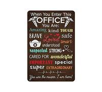 Quand vous entrez dans ce bureau affiche métal signe style vintage étain signe maison affiches murales bar café cuisine garage jardin ferme chambre homme cave décor nouveauté famille cadeaux d'anniver