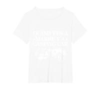 Quand y'en a marre y'a Camping Car Cadeau Humour Papy noël T-Shirt, Femme Grandes Tailles, Blanc, 5X