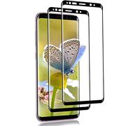 Quanen Lot de 2, Verre Trempé pour Samsung Galaxy S8 Plus Film Protection écran - Anti Rayures - sans Bulles d'air -Ultra Résistant (HD Ultra Transparent) Dureté 9H Glass