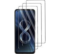 Quanen Lot de 3, Verre Trempé pour ASUS ZenFone 8, Film Protection écran - Anti Rayures - sans Bulles d'air -Ultra Résistant (HD Ultra Transparent) Dureté 9H Glass