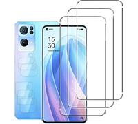 Quanen Lot de 3, Verre Trempé pour OPPO Reno 7 Pro 5G, Film Protection écran - Anti Rayures - sans Bulles d'air -Ultra Résistant (HD Ultra Transparent) Dureté 9H Glass
