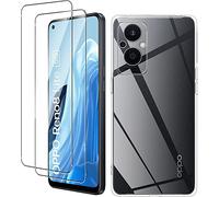 Quanen Lot de 3, Verre Trempé pour OPPO Reno 8 Lite 5G, Film Protection écran - Anti Rayures - sans Bulles d'air -Ultra Résistant (HD Ultra Transparent) Dureté 9H Glass