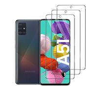 Quanen Lot de 3, Verre Trempé pour Samsung Galaxy A51, Film Protection écran - Anti Rayures - sans Bulles d'air -Ultra Résistant (HD Ultra Transparent) Dureté 9H Glass