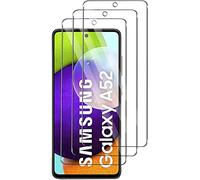Quanen Lot de 3, Verre Trempé pour Samsung Galaxy A52 /A52S, Film Protection écran - Anti Rayures - sans Bulles d'air -Ultra Résistant (HD Ultra Transparent) Dureté 9H Glass