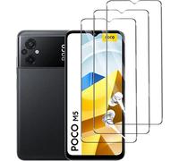 Quanen Lot de 3, Verre Trempé pour Xiaomi POCO M5, Film Protection écran - Anti Rayures - sans Bulles d'air -Ultra Résistant (HD Ultra Transparent) Dureté 9H Glass