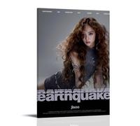 QUANHAIUSUU Earthquake Jisoo Blackpink Poster HD sur toile pour salon, chambre à coucher, bureau, décoration artistique créative