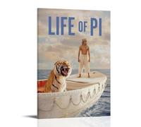 QUANHAIUSUU Life of Pi Poster HD sur toile pour salon, chambre à coucher, bureau, décoration artistique créative