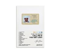 QUANHAIUSUU Tyler The Creator-Call Me If You Get Lost Poster HD sur toile pour salon, chambre à coucher, bureau, décoration artistique créative cadeau