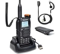 Quansheng UV-K5 VHF UHF Walkie Talkie Portable Radio Rechargeable pour Studio/extérieur/Voiture (avec oreillette en Forme de G)