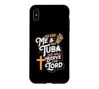Quant à Moi et à Mon Tuba, Nous servirons Le Seigneur chrétien Coque pour iPhone XS Max