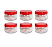 QUANTA Pots en plastique avec couvercles - Bocaux de rangement transparents - Bocaux de conservation hermétiques, empilables, sans BPA pour épices, bonbons, loisirs créatifs, friandises pour chiens