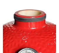 Quantfire Joint supérieur de barbecue, joint de cheminée pour Kamado Joe Classic et Big Joe, joint en treillis métallique en fibre de verre, accessoires de remplacement en fibre de verre haute