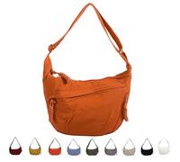 Quantifyn Crossbody Bag, Preferable Crossbody Bag, Women's Fashion Plain Color Nylon Crossbodybag, Adjustable shoulder Lightweight strap (Orange)