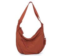 Quantifyn Crossbody Bag, Quantifyn Women Fashion Plain Color Nylon Crossbody Hobo Bag, 3 Woven Zippered Pockets, Adjustable Strap, Divider Inside (orange)