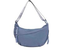 Quantifyn Crossbody Bag,Quantifyn Women's Fashion Plain Color Nylon Crossbody Bag,Adjustable Strap Divider Inside Crossbody Bags (Blue)