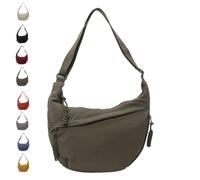 Quantifyn Women'S Fashion Plain Color Nylon Crossbody Hobo Bag, Nylon Crossbody Bags For Women, Quantifyn Crossbodys Bag (Green)