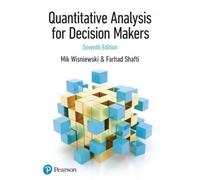 Quantitative Analysis For Decision Makers